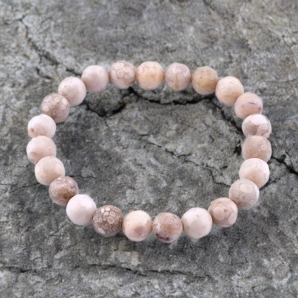 Bracelet Unisexe en Pierres Naturelles 10 mm - Maifanite Élégante