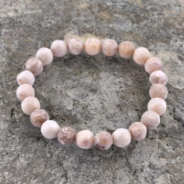 Bracelet Unisexe en Pierre Naturelle Maifanite 6 mm