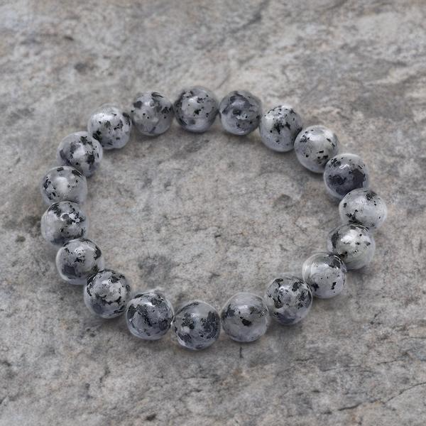 Bracelet Unisexe en Jaspe Sésame 8 mm - Élégance et Nature Authentique