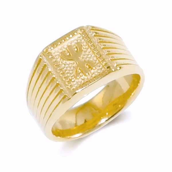 Bague Chevalière en Acier 316 d’Inspiration Berbère – Élégance et Authenticité