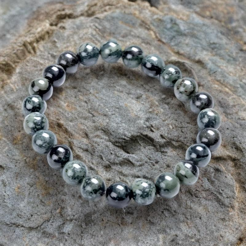 Bracelet Unisexe en Jaspe Naturel 8 mm