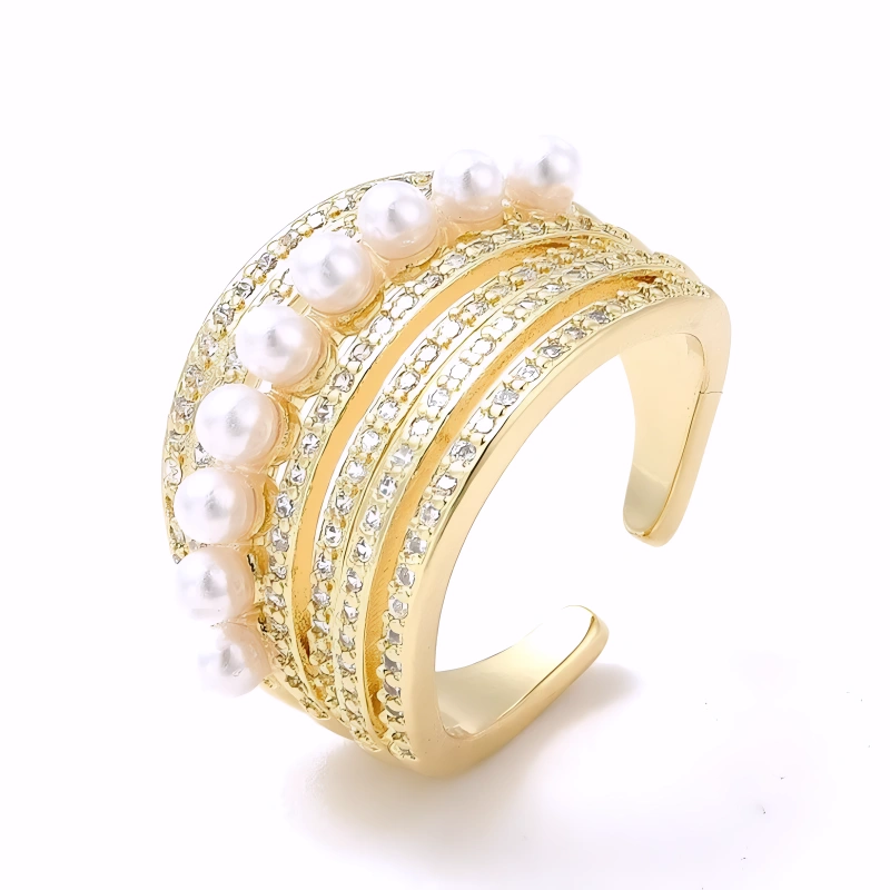 Bague Anastasia Plaqué Or Jaune Oxyde De Zirconium