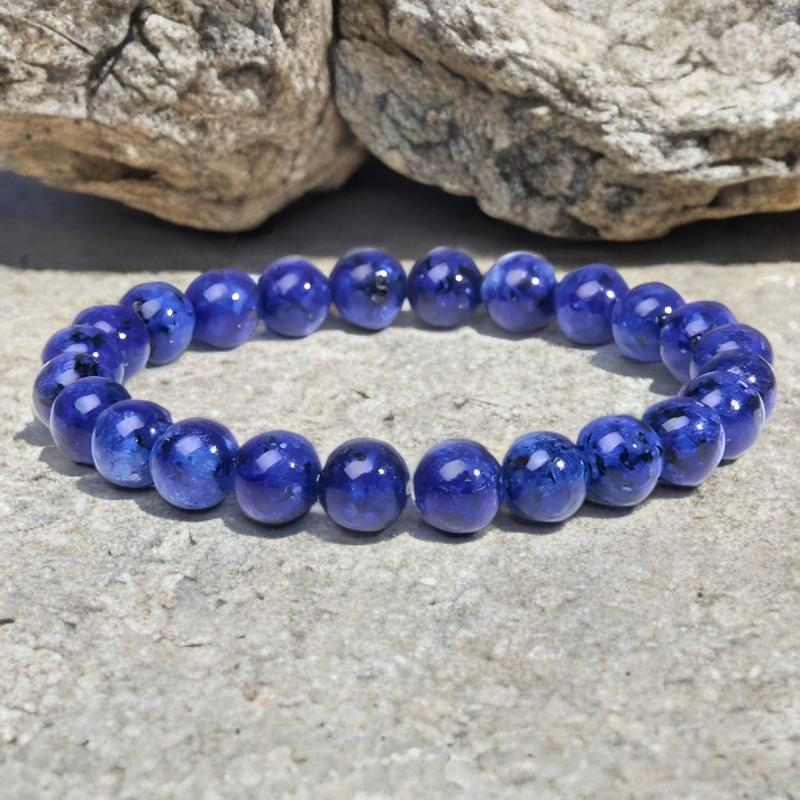 Bracelet Unisexe en Lapis Lazuli Naturel – Élégance Authentique et Raffinement Intemporel
