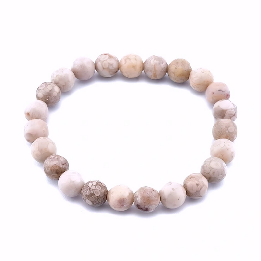 Bracelet Unisexe en Pierre Naturelle Maifanite 6 mm