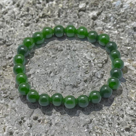 Bracelet Unisexe en Jade Naturel de Taiwan – Perles 10 mm Élégantes