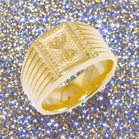 Bague Chevalière en Acier 316 d’Inspiration Berbère – Élégance et Authenticité