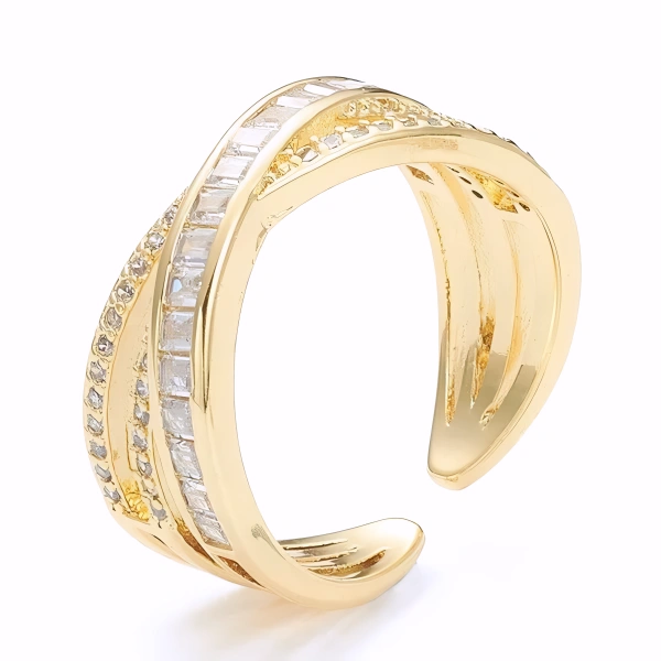 Bague Lia Plaqué Or Jaune Oxyde De Zirconium