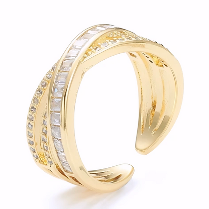 Bague Lia Plaqué Or Jaune Oxyde De Zirconium