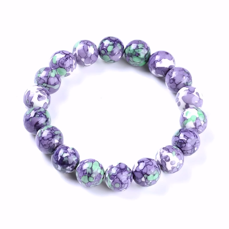 Bracelet Unisexe en Pierres Naturelles de Jade 10 mm