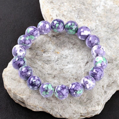 Bracelet Unisexe en Pierres Naturelles de Jade 10 mm