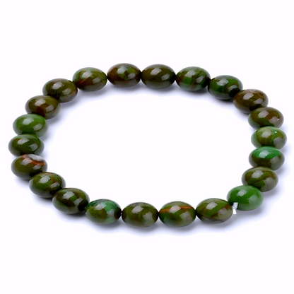 Bracelet Unisexe en Jade Vert Naturel