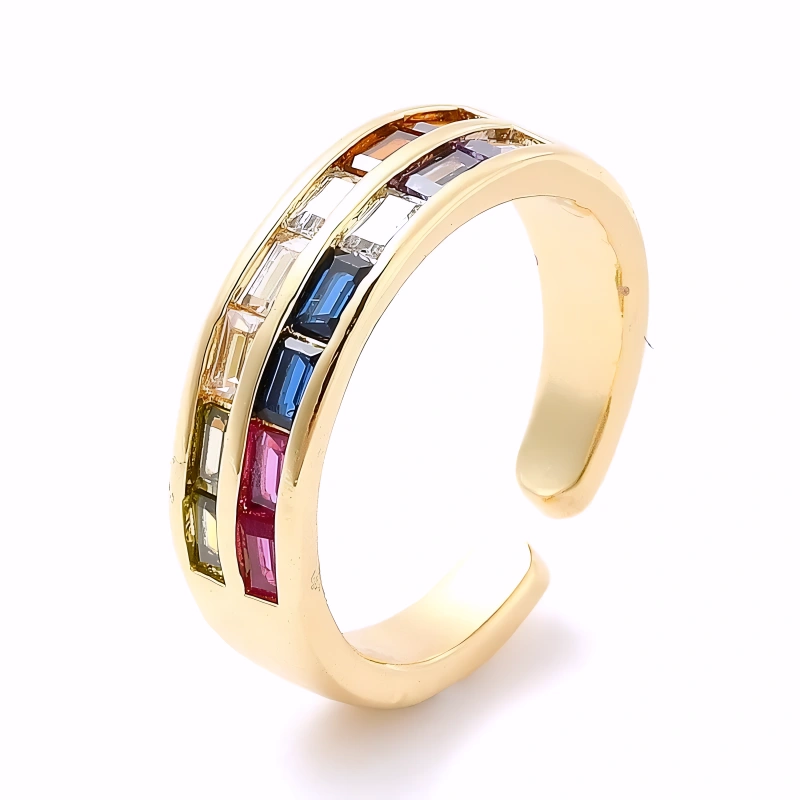 Bague Aurore Plaqué Or Jaune Oxyde De Zirconium