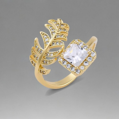 Bague Ava Plaqué Or Jaune Oxyde De Zirconium
