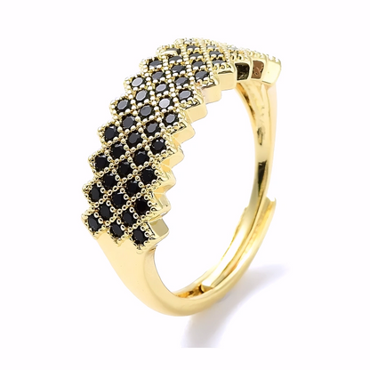 Bague Aria Plaqué Or Jaune Oxyde De Zirconium