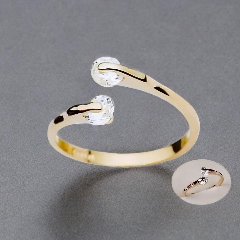 Bague Alina Plaqué Or Jaune Oxyde De Zirconium