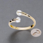 Bague Alina Plaqué Or Jaune Oxyde De Zirconium