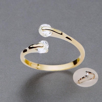 Bague Alina Plaqué Or Jaune Oxyde De Zirconium