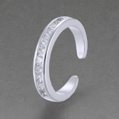Bague Romance Acier Inoxydable Oxyde De Zirconium