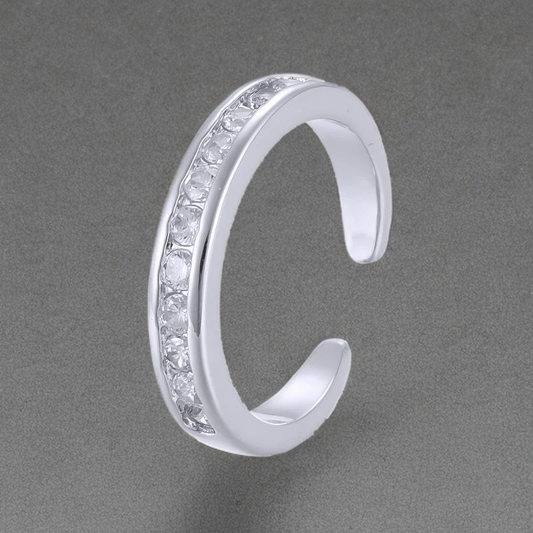 Bague Romance Acier Inoxydable Oxyde De Zirconium