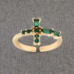 Bague Santa Plaqué Or Jaune Oxyde De Zirconium