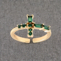 Bague Santa Plaqué Or Jaune Oxyde De Zirconium