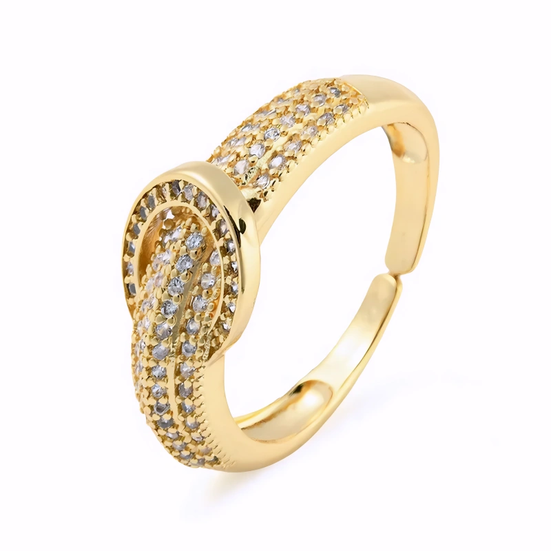 Bague Nova Plaqué Or Jaune Oxyde De Zirconium