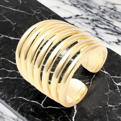 Bague Nomade Plaqué Or Jaune