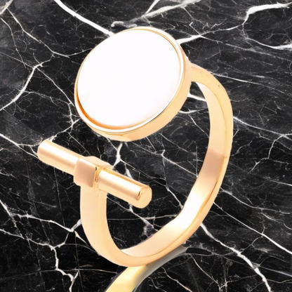 Bague Eye Plaqué Or Jaune