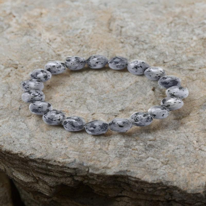 Bracelet Unisexe en Jaspe Sésame 6 mm