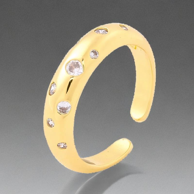 Bague L'Etincelle Plaqué Or Jaune Oxyde De Zirconium