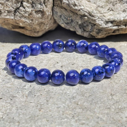 Bracelet Unisexe en Lapis Lazuli Naturel – Élégance Authentique et Raffinement Intemporel