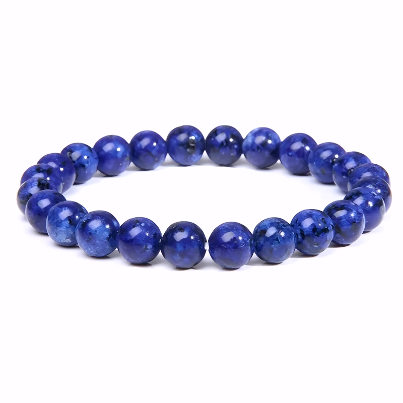 Bracelet Unisexe en Lapis Lazuli Naturel – Élégance Authentique et Raffinement Intemporel