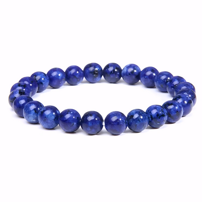 Bracelet Unisexe en Lapis Lazuli Naturel – Élégance Authentique et Raffinement Intemporel